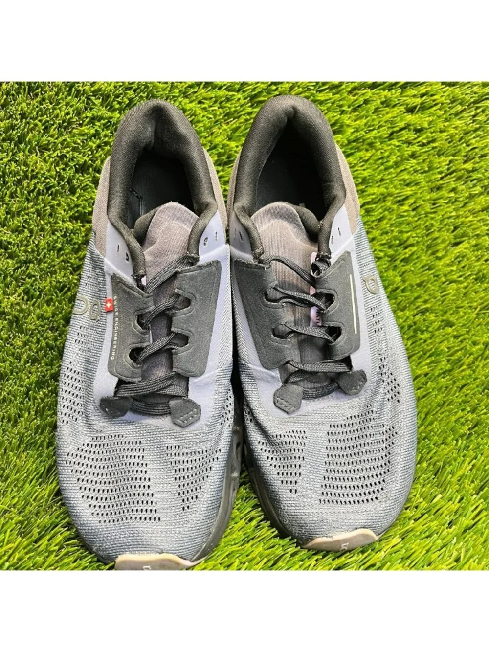 On Cloudstratus 3 Womens Size 7 Blue Black Athletic Running Shoes Sneakers